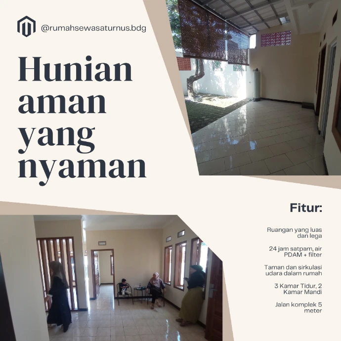 Rumah sewa saturnus bandung fasilitas