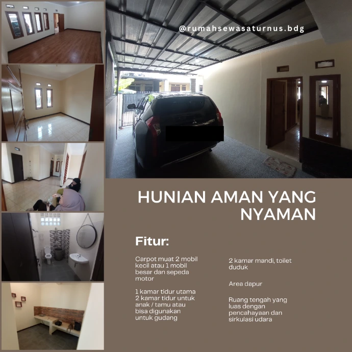 Rumah sewa saturnus bandung fasilitas